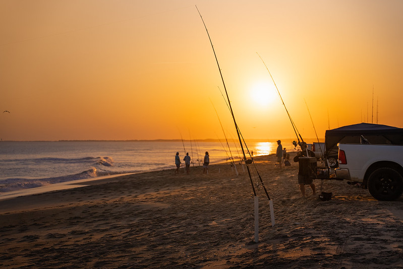 Surf fishing