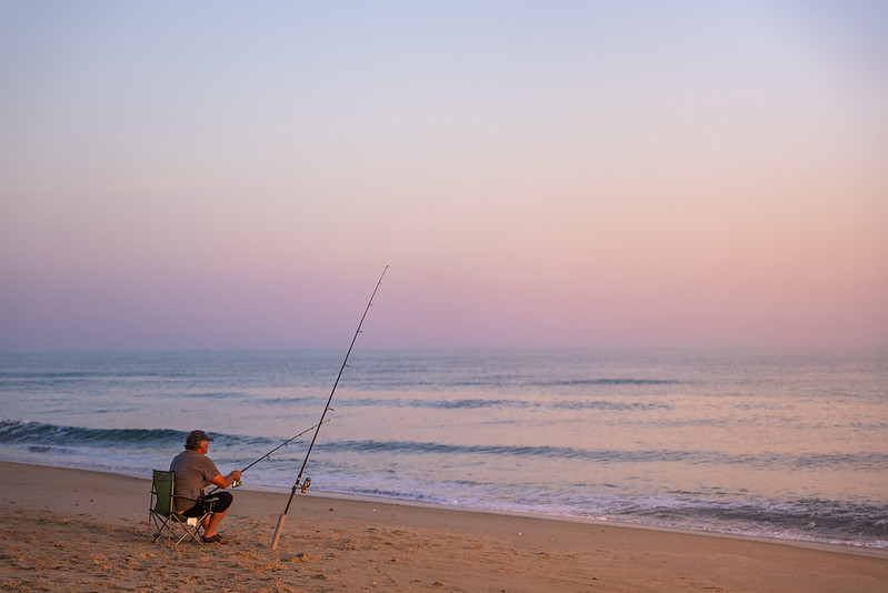 Surf fishing